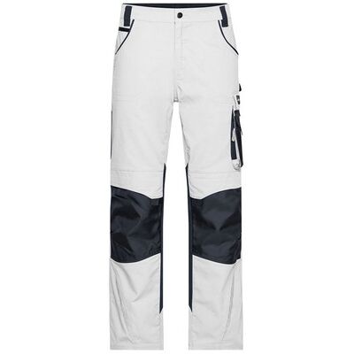 James & Nicholson Workwear Bundhose Cordura® Jn832, Weiß/carbon, Größe 62 James & Nicholson Workwear Bundhose Cordura® Jn832, Weiß/carbon, Größe 62