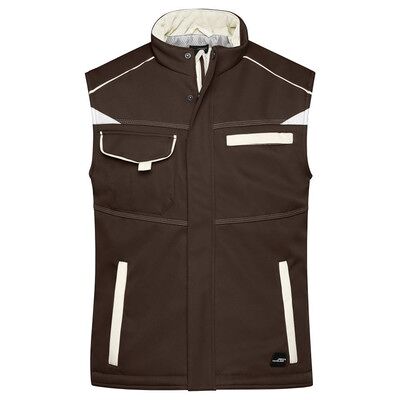 James & Nicholson Winter Workwear Softshell Weste Jn854, Braun/stein-Grau, Größe 3xl James & Nicholson Winter Workwear Softshell Weste Jn854, Braun/stein-Grau, Größe 3xl