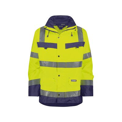Dassy Atlantis Warnschutz Regen-Parka, Neongelb/dunkelblau, Größe 3xl Dassy Atlantis Warnschutz Regen-Parka, Neongelb/dunkelblau, Größe 3xl