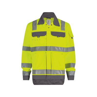 Dassy Dusseldorf Warnschutz Arbeitsjacke, Neongelb/zementgrau, Größe Xs Dassy Dusseldorf Warnschutz Arbeitsjacke, Neongelb/zementgrau, Größe Xs