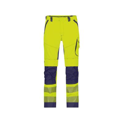 Dassy Odessa Sommer Warnschutzhose Mit Kniepolstertaschen, Neongelb/dunkelblau, Schrittlänge Plus, Größe 56 Dassy Odessa Sommer Warnschutzhose Mit Kniepolstertaschen, Neongelb/dunkelblau, Schrittlänge Plus, Größe 56