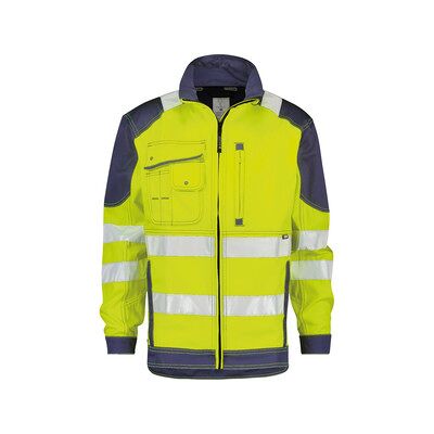 Dassy Orlando Warnschutz Arbeitsjacke, Neongelb/dunkelblau, Größe S Dassy Orlando Warnschutz Arbeitsjacke, Neongelb/dunkelblau, Größe S