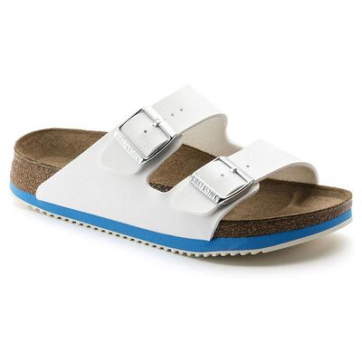 Birkenstock Sandale Arizona Super Grip, Birko-Flor, Weiß, Normal, Größe 43 Birkenstock Sandale Arizona Super Grip, Birko-Flor, Weiß, Normal, Größe 43