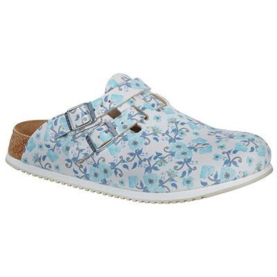 Birkenstock Clog Kay Superlauf, Birko-Flor, Blooming Roses Blue, Schmal, Gr. 38 Birkenstock Clog Kay Superlauf, Birko-Flor, Blooming Roses Blue, Schmal, Gr. 38