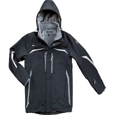 Excess Softshell-Winterjacke Allrounder, Schwarz/grau, Größe Xl Excess Softshell-Winterjacke Allrounder, Schwarz/grau, Größe Xl