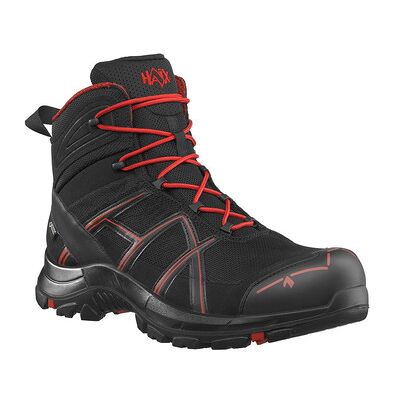 Haix Sicherheitsstiefel Black Eagle Safety 40.1 Mid/black-Red, S3, Schwarz/rot, Größe Uk 11.5 / Eu 47 Haix Sicherheitsstiefel Black Eagle Safety 40.1 Mid/black-Red, S3, Schwarz/rot, Größe Uk 11.5 / Eu 47