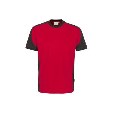 Hakro T-Shirt Contrast Mikralinar® 290, Rot/anthrazit, Größe S Hakro T-Shirt Contrast Mikralinar® 290, Rot/anthrazit, Größe S