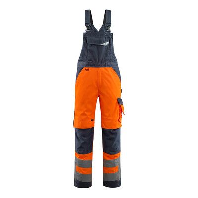 Mascot Newcastle Latzhose Mit Knietaschen - Safe Supreme - Hi-Vis Orange/schwarzblau, Gr. 90c60 Mascot Newcastle Latzhose Mit Knietaschen - Safe Supreme - Hi-Vis Orange/schwarzblau, Gr. 90c60
