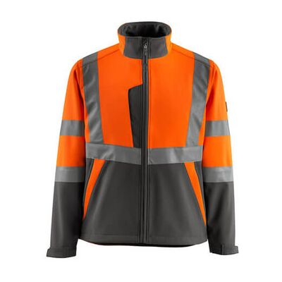 Mascot Kiama Soft Shell Jacke Safe Light, Hi-Vis Orange/dunkelanthrazit, Größe 4xl Mascot Kiama Soft Shell Jacke Safe Light, Hi-Vis Orange/dunkelanthrazit, Größe 4xl