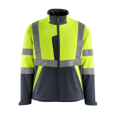 Mascot Kiama Soft Shell Jacke Safe Light, Hi-Vis Gelb/schwarzblau, Größe L Mascot Kiama Soft Shell Jacke Safe Light, Hi-Vis Gelb/schwarzblau, Größe L