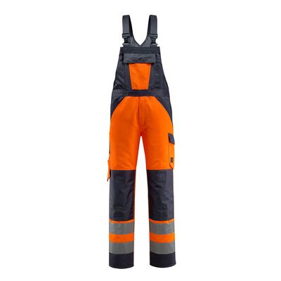 Mascot Gosford Latzhose Mit Knietaschen - Safe Light - Hi-Vis Orange/schwarzblau, Gr. 90c60 Mascot Gosford Latzhose Mit Knietaschen - Safe Light - Hi-Vis Orange/schwarzblau, Gr. 90c60