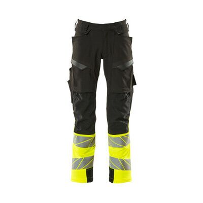Mascot Hose Mit Knietaschen Accelerate Safe, Schwarz/hi-Vis Gelb, Größe 90c56 Mascot Hose Mit Knietaschen Accelerate Safe, Schwarz/hi-Vis Gelb, Größe 90c56
