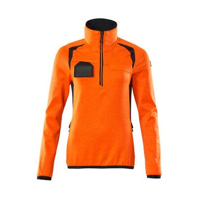 Mascot Fleecepullover Mit Kurzem Reißverschluss - Accelerate Safe - Hi-Vis Orange/schwarzblau, Gr. 3xl Mascot Fleecepullover Mit Kurzem Reißverschluss - Accelerate Safe - Hi-Vis Orange/schwarzblau, Gr. 3xl