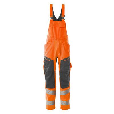 Mascot Latzhose Mit Knietaschen - Accelerate Safe - Hi-Vis Orange/dunkelanthrazit, Gr. 82c62 Mascot Latzhose Mit Knietaschen - Accelerate Safe - Hi-Vis Orange/dunkelanthrazit, Gr. 82c62
