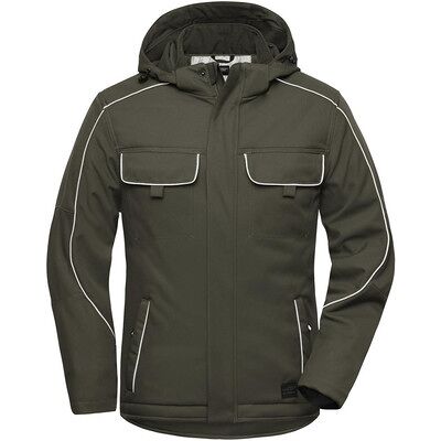James & Nicholson Winter Workwear Softshelljacke Jn886, Oliv, Größe 5xl James & Nicholson Winter Workwear Softshelljacke Jn886, Oliv, Größe 5xl