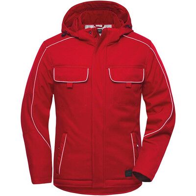 James & Nicholson Winter Workwear Softshelljacke Jn886, Rot, Größe M James & Nicholson Winter Workwear Softshelljacke Jn886, Rot, Größe M