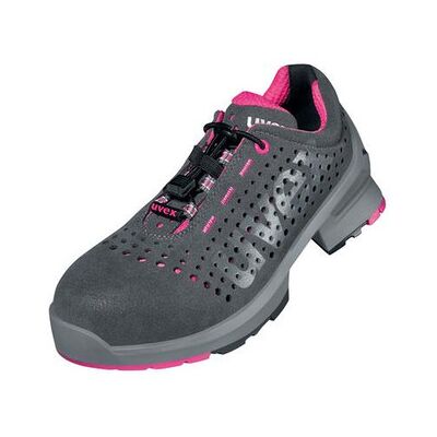 Uvex Damen Sicherheits-Halbschuh 8561.8, S1, Grau/pink, Weite 11, Größe 41 Uvex Damen Sicherheits-Halbschuh 8561.8, S1, Grau/pink, Weite 11, Größe 41