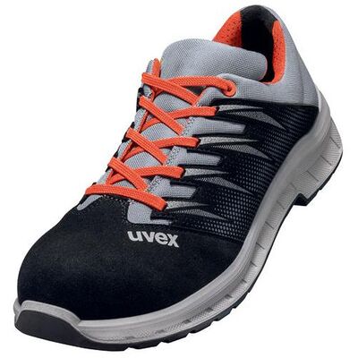 Uvex 2 Trend Halbschuhe S2 69098 Schwarz/grau/rot, Weite 11, Größe 46 Uvex 2 Trend Halbschuhe S2 69098 Schwarz/grau/rot, Weite 11, Größe 46