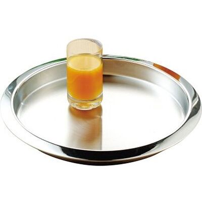 Esmeyer VENGA 35cm Serviertablett Edelstahl - Elegantes Runddesign Esmeyer VENGA 35cm Serviertablett Edelstahl - Elegantes Runddesign