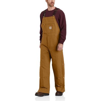 Carhartt Herren Overall Firm Duck Insulated Bib Overall, Braun, Größe L Carhartt Herren Overall Firm Duck Insulated Bib Overall, Braun, Größe L