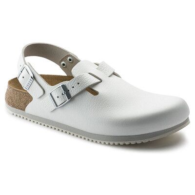 Birkenstock Clog Tokio Super Grip, Naturleder, Weiß, Weite Normal, Größe 44 Birkenstock Clog Tokio Super Grip, Naturleder, Weiß, Weite Normal, Größe 44