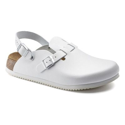 Birkenstock Clog Kay Superlauf, Naturleder, Weiß, Normal, Größe 40 Birkenstock Clog Kay Superlauf, Naturleder, Weiß, Normal, Größe 40