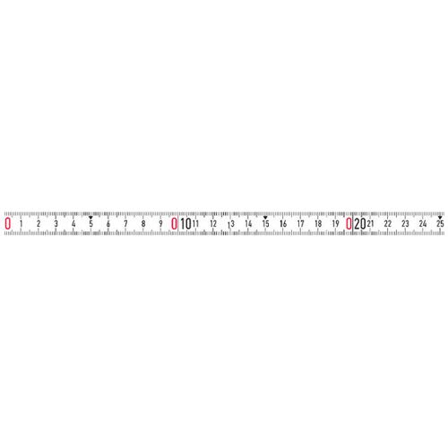 Bmi® - Bandmaß Weiß 5m X 13mm Selbstklebend Rnl-Sk