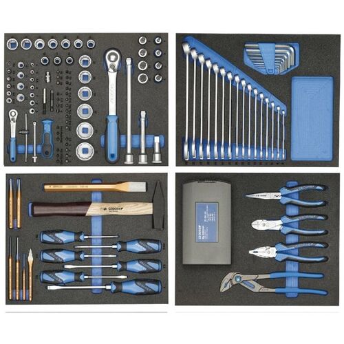 Gedore - Ts-147 Werkzeugsortiment In Check-Tool-Modulen, 147-Teilig