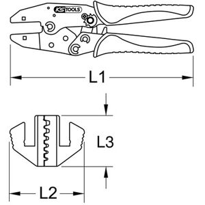 Kstools Crimpzange Für Aderendhülsen Ø 6-16mm² Kstools Crimpzange Für Aderendhülsen Ø 6-16mm²