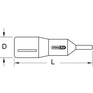 Kstools 3/8" Bit-Stecknuss Mit Schutzisolierung Für Innensechskant-Schrauben, 8mm,116mm Lang Kstools 3/8" Bit-Stecknuss Mit Schutzisolierung Für Innensechskant-Schrauben, 8mm,116mm Lang