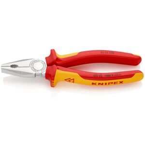 Knipex Kombizange 03 06 200 Sb Verchromt Mehrkomponenten Vde Isoliert 200mm Knipex Kombizange 03 06 200 Sb Verchromt Mehrkomponenten Vde Isoliert 200mm