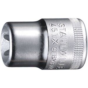 Stahlwille 3/8" (10mm) Steckschlüsseleinsatz Größe E14 Torx Größe 12,9mm In L.28mm Stahlwille 3/8" (10mm) Steckschlüsseleinsatz Größe E14 Torx Größe 12,9mm In L.28mm