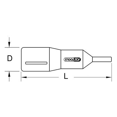 Kstools 3/8" Bit-Stecknuss Mit Schutzisolierung Für Innensechskant-Schrauben, 5mm,180mm Lang Kstools 3/8" Bit-Stecknuss Mit Schutzisolierung Für Innensechskant-Schrauben, 5mm,180mm Lang