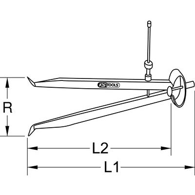 Kstools Präzisions-Feder-Lochzirkel-Innentaster, 245mm Kstools Präzisions-Feder-Lochzirkel-Innentaster, 245mm