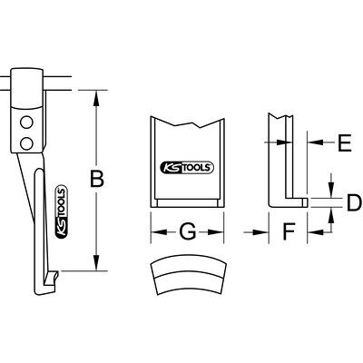Kstools Schnellspann-Abzieherhaken, 200mm, D=3,6mm Kstools Schnellspann-Abzieherhaken, 200mm, D=3,6mm
