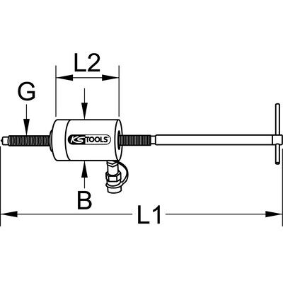 Kstools Hohlkolben-Hydraulik-Zylinder Mit Spindel, 20 T Kstools Hohlkolben-Hydraulik-Zylinder Mit Spindel, 20 T