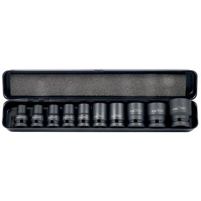 Elmag - Schlagnuss-Satz 1/2" - Antrieb 1/2" - Größen 9-27mm - Socket Set Elmag - Schlagnuss-Satz 1/2" - Antrieb 1/2" - Größen 9-27mm - Socket Set