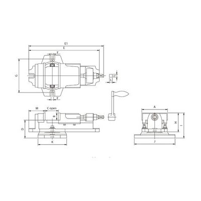 Elmag Profi-Maschinenschraubstock 4 Elmag Profi-Maschinenschraubstock 4