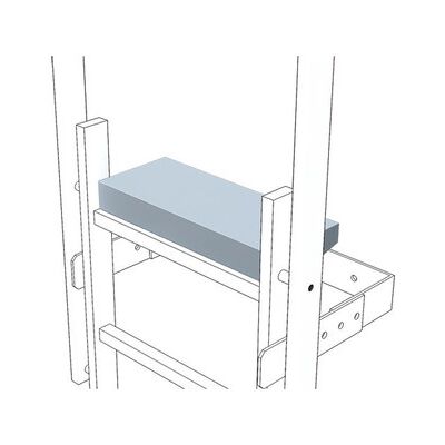 Zarges Ausstiegstritt, B 520mm, Aluminium Eloxiert Zarges Ausstiegstritt, B 520mm, Aluminium Eloxiert