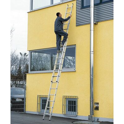 Zarges Modell 2x8 Sprossen Teleskopleiter - Leiter Zarges Modell 2x8 Sprossen Teleskopleiter - Leiter