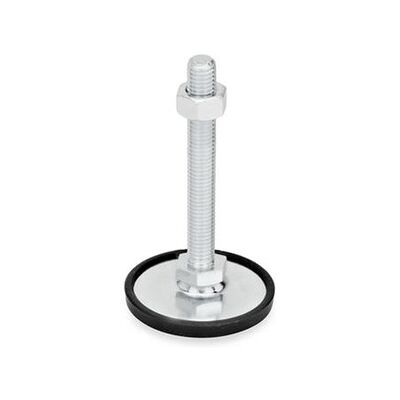 Ganter Normfuß - Verzinkter Stahl 60mm Gummipuffer - 2 Stk Ganter Normfuß - Verzinkter Stahl 60mm Gummipuffer - 2 Stk