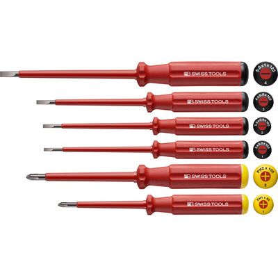 PB Swiss Tools Schraubenzieher-Set - VDE isoliert - 6 Stück - Elektrische Sicherheit PB Swiss Tools Schraubenzieher-Set - VDE isoliert - 6 Stück - Elektrische Sicherheit