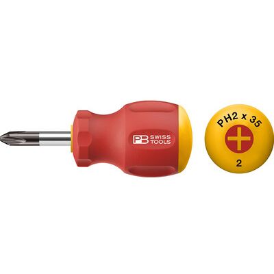 Packard Bell Swiss Tools Schraubenzieher PH1 - Schlagfest, Ergonomischer Griff, 80mm Packard Bell Swiss Tools Schraubenzieher PH1 - Schlagfest, Ergonomischer Griff, 80mm
