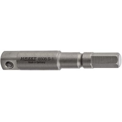 Hazet Schlag-, Maschinenschrauber Adapter 8508s-1 ∙ Sechskant Massiv Iso 1173-A 5,5 ∙ 1/4 Zoll (6,3 Mm) Vierkant Massiv ∙ Länge: 50 Mm Hazet Schlag-, Maschinenschrauber Adapter 8508s-1 ∙ Sechskant Massiv Iso 1173-A 5,5 ∙ 1/4 Zoll (6,3 Mm) Vierkant Massiv ∙ Länge: 50 Mm