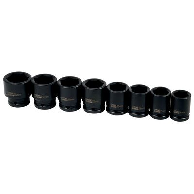 Elmag Schlagnuss-Satz 3/4", 8-Teilig Sw 26,27,29,30,32,35,36,38mm Elmag Schlagnuss-Satz 3/4", 8-Teilig Sw 26,27,29,30,32,35,36,38mm