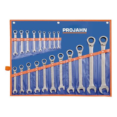 Projahn Geartech Schlüssel Satz Rolltasche 20tlg, klassik 6 - 7 - 8 - 9 - 10 - 11 - 12 - 13 - 14 - 15 - 16 - 17 - 18 - 19 - 21 - 22 - 24 - 27 - 30 - 32 Mm Projahn Geartech Schlüssel Satz Rolltasche 20tlg, klassik 6 - 7 - 8 - 9 - 10 - 11 - 12 - 13 - 14 - 15 - 16 - 17 - 18 - 19 - 21 - 22 - 24 - 27 - 30 - 32 Mm
