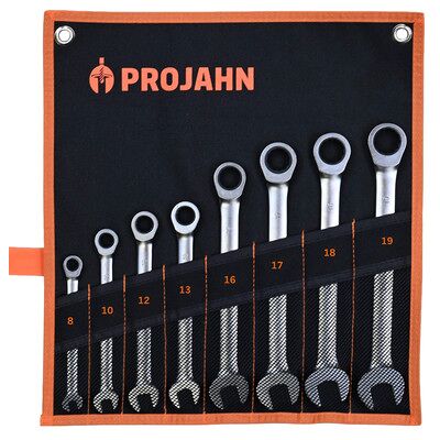 Projahn Geartech Schlüssel Satz Rolltasche 8tlg 8 - 10 - 12 - 13 - 16 - 17 - 18 - 19 Mm Projahn Geartech Schlüssel Satz Rolltasche 8tlg 8 - 10 - 12 - 13 - 16 - 17 - 18 - 19 Mm
