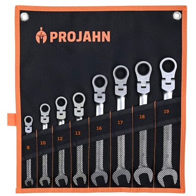 Projahn Geartech Schlüssel Satz Flexibel rolltasche 8tlg 8 - 10 - 12 - 13 - 16 - 17 - 18 - 19 Mm Projahn Geartech Schlüssel Satz Flexibel rolltasche 8tlg 8 - 10 - 12 - 13 - 16 - 17 - 18 - 19 Mm