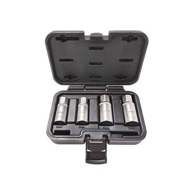 Projahn 1/2" (12.5mm) Steckschlüssel-Satz Für gewindestangen, Stockschrauben Und stehbolzen M6-M8-M10-M12 4-Teilig Projahn 1/2" (12.5mm) Steckschlüssel-Satz Für gewindestangen, Stockschrauben Und stehbolzen M6-M8-M10-M12 4-Teilig
