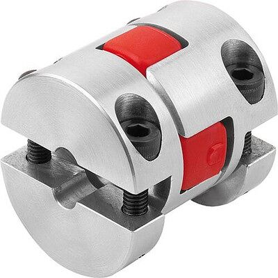 Kipp Elastomer-Klauenkupplung Mit Radialer Klemmnabe Gr.28, D1=28, D2=28, L=90, Aluminium, Komp:Polyurethan, Blau, D4=65 (K1892.28800902828) Kipp Elastomer-Klauenkupplung Mit Radialer Klemmnabe Gr.28, D1=28, D2=28, L=90, Aluminium, Komp:Polyurethan, Blau, D4=65 (K1892.28800902828)